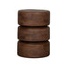 Bijzettafel Milly - Nature Smooth - Mangohout - 35 cm - Rond-Bijzettafels-LABEL51