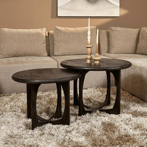 Bijzettafel Milou Zwart 60 cm 60x60x45 cm-Salontafels-Starfurn