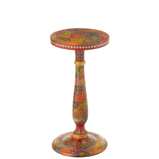 Bijzettafel Mix Mangohout hout 30 cm 30x30x60 cm-Bijzettafels-J-Line