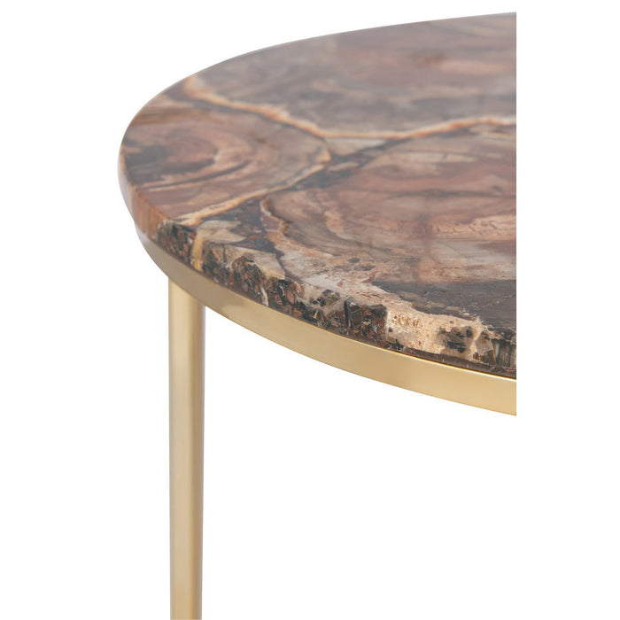 Bijzettafel Mix Stone 36 cm 35.5x35.5x61 cm-Bijzettafels-J-Line