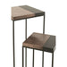Bijzettafel Mix ijzer 41 cm 41x41x119 cm-Bijzettafels-J-Line