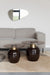 Bijzettafel Mohra S Glass Bruin Ø50x40 cm-Bijzettafels-Creating Home