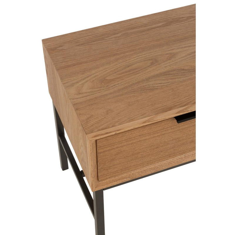 Bijzettafel Naturel Ash hout 30x48 cm-Bijzettafels-J-Line