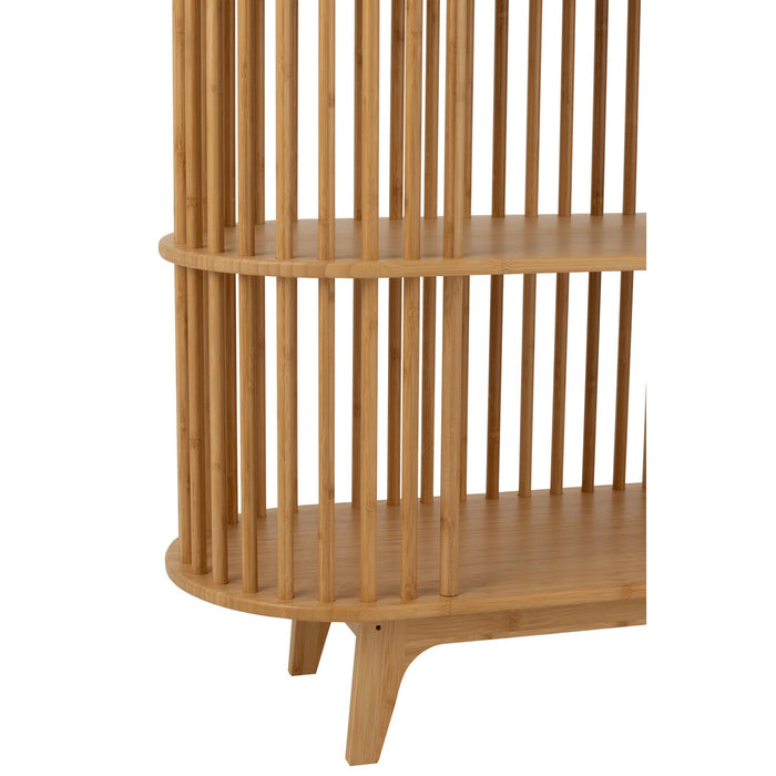 Bijzettafel Naturel Bamboe 37x120 cm-Opbergkasten-J-Line