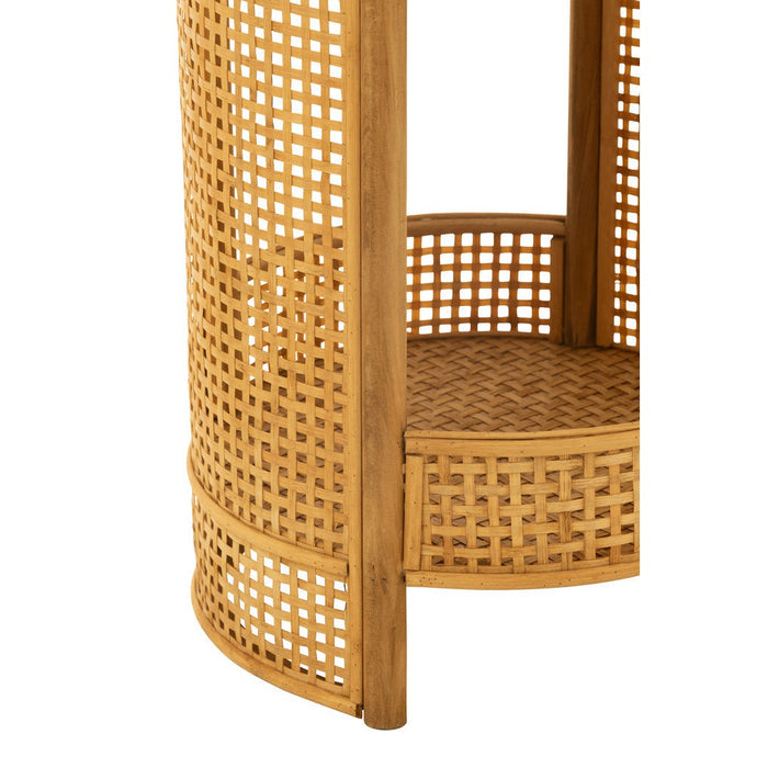 Bijzettafel Naturel Bamboe 40 cm 40x40x49.5 cm-Bijzettafels-J-Line