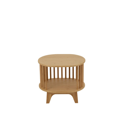 Bijzettafel Naturel Bamboe 42 cm 41.5x46x35 cm-Opbergkasten-J-Line