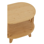 Bijzettafel Naturel Bamboe 42 cm 41.5x46x35 cm-Opbergkasten-J-Line