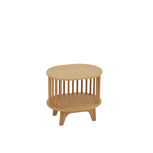 Bijzettafel Naturel Bamboe 42 cm 41.5x46x35 cm-Opbergkasten-J-Line