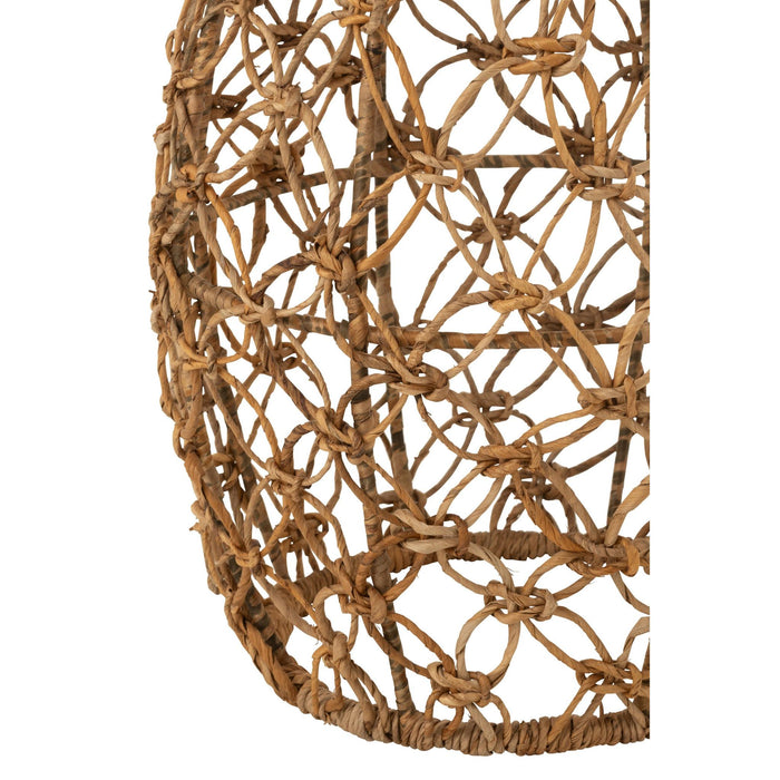 Bijzettafel Naturel Banana leaf 30 cm 30x30x55 cm-Bijzettafels-J-Line
