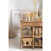 Bijzettafel Naturel Eucalyptus hout 70x131 cm-Bijzettafels-J-Line