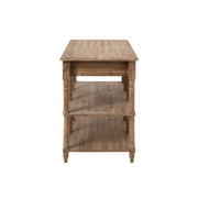 Bijzettafel Naturel Eucalyptus hout 70x131 cm-Bijzettafels-J-Line