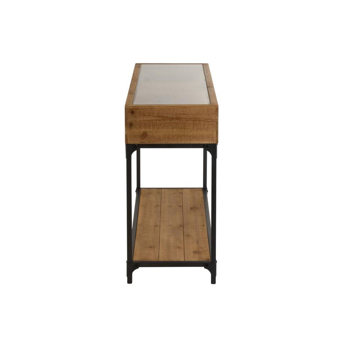 Bijzettafel Naturel Fir hout 38x120 cm-Bijzettafels-J-Line
