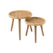 Bijzettafel Naturel Fir hout 60 cm 60x60x56.5 cm-Bijzettafels-J-Line