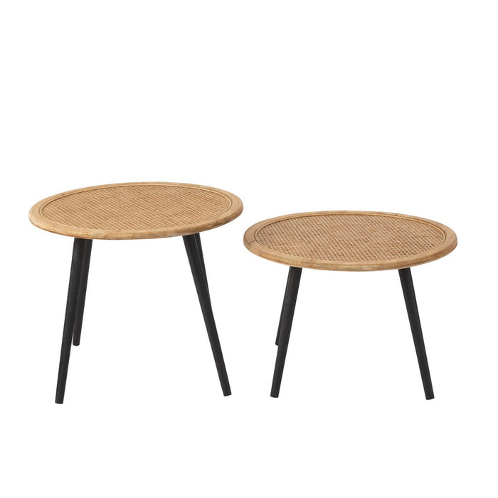 Bijzettafel Naturel Fir hout 67 cm 67x67x56.5 cm-Bijzettafels-J-Line
