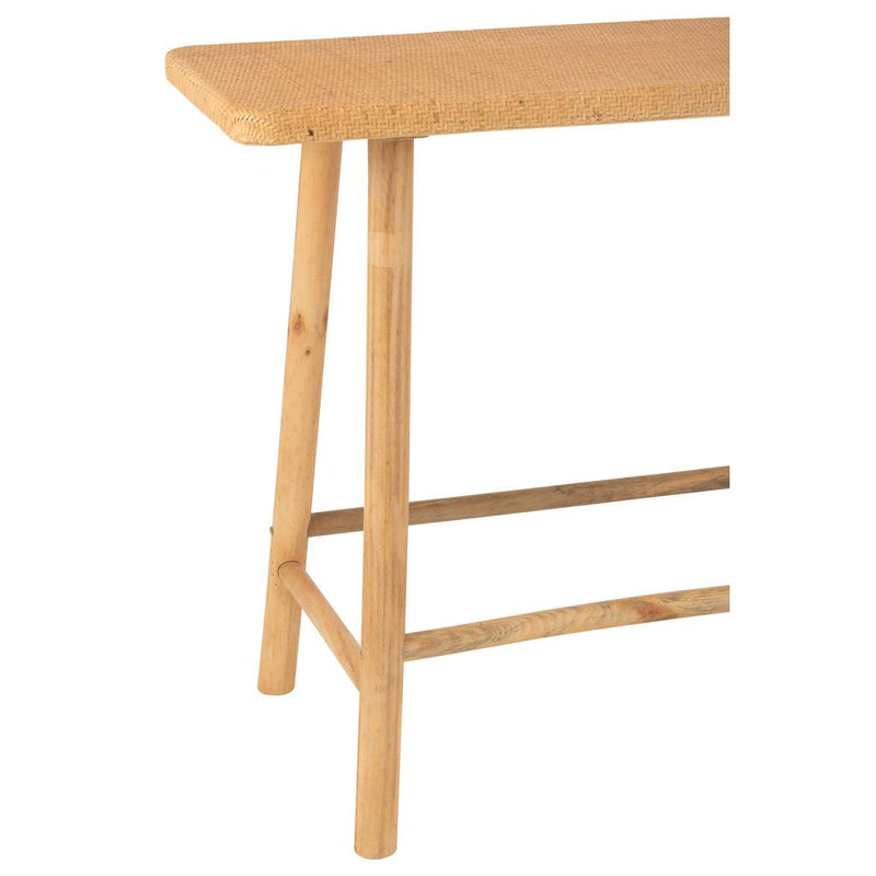 Bijzettafel Naturel Fir hout Rechthoekig 40x120 cm-Bijzettafels-J-Line