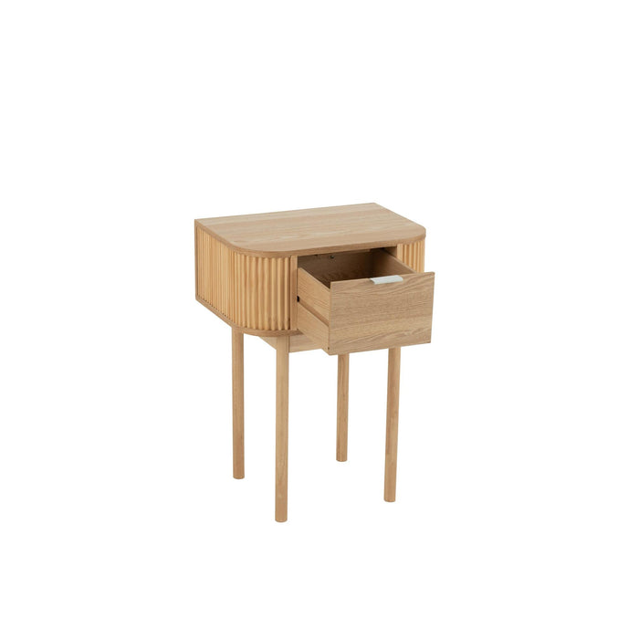 Bijzettafel Naturel Grenenhout 40x53 cm-Bijzettafels-J-Line