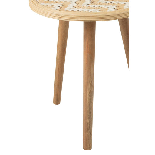 Bijzettafel Naturel Grenenhout 53 cm 53x53x56 cm-Bijzettafels-J-Line