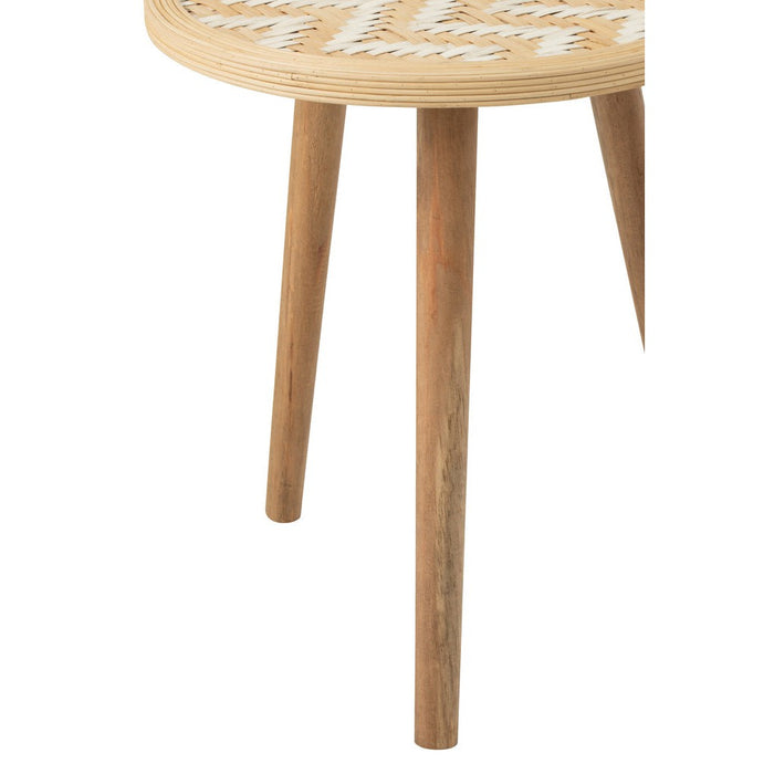 Bijzettafel Naturel Grenenhout 53 cm 53x53x56 cm-Bijzettafels-J-Line