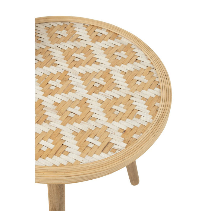 Bijzettafel Naturel Grenenhout 53 cm 53x53x56 cm-Bijzettafels-J-Line