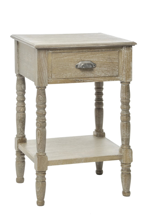 Bijzettafel Naturel Ijzer 40 cm 39.5x48x90 cm-Opbergkasten-J-Line