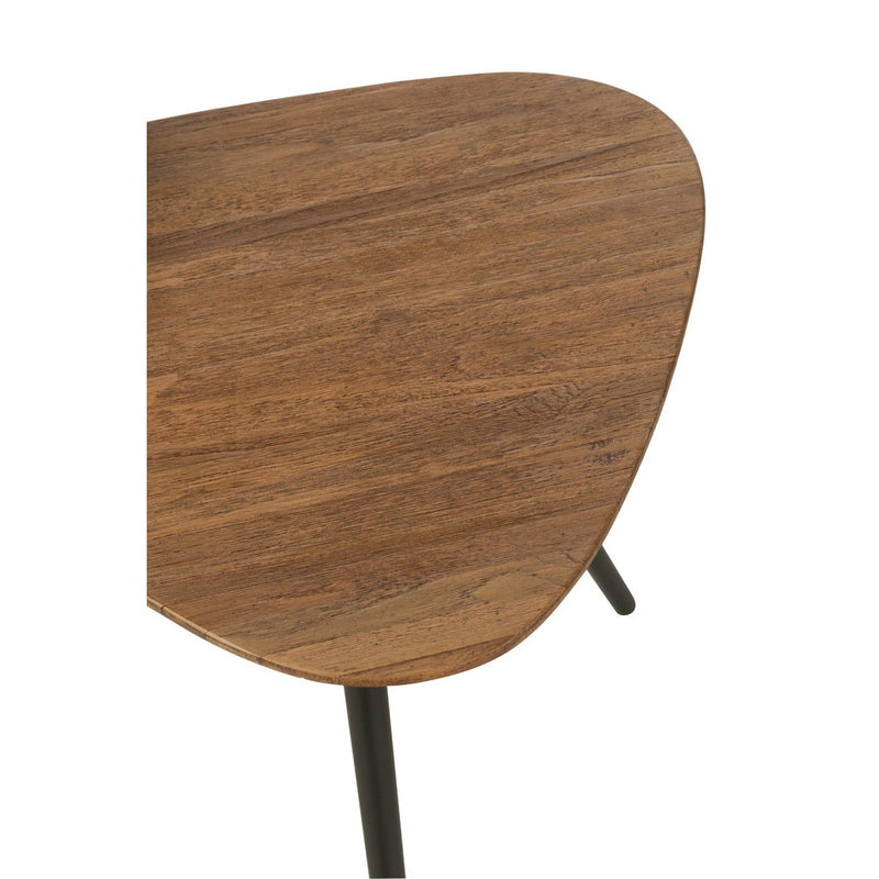 Bijzettafel Naturel Ijzer 50 cm 50x50x50 cm-Bijzettafels-J-Line