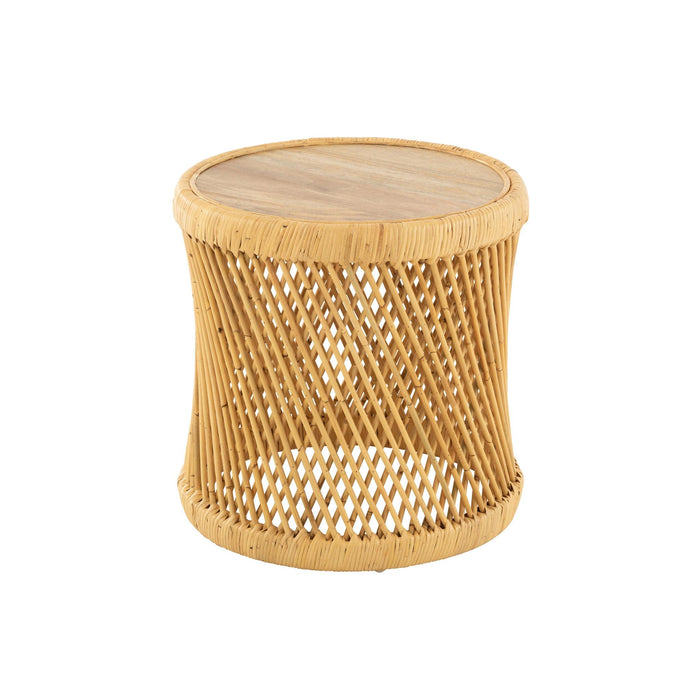 Bijzettafel Naturel Mangohout hout 50 cm 50x50x50 cm-Bijzettafels-J-Line