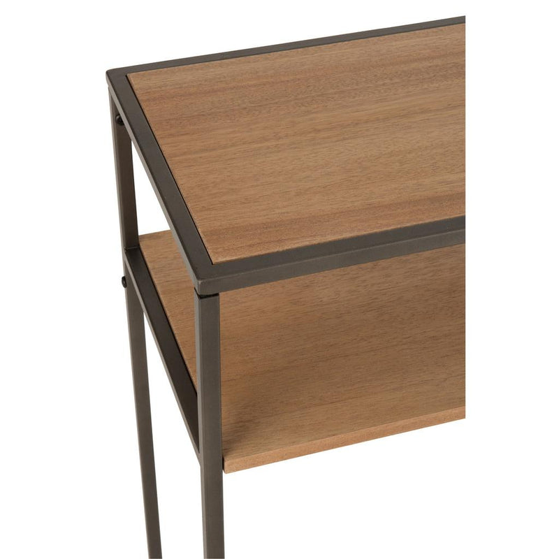 Bijzettafel Naturel Mdf 30x120 cm-Bijzettafels-J-Line