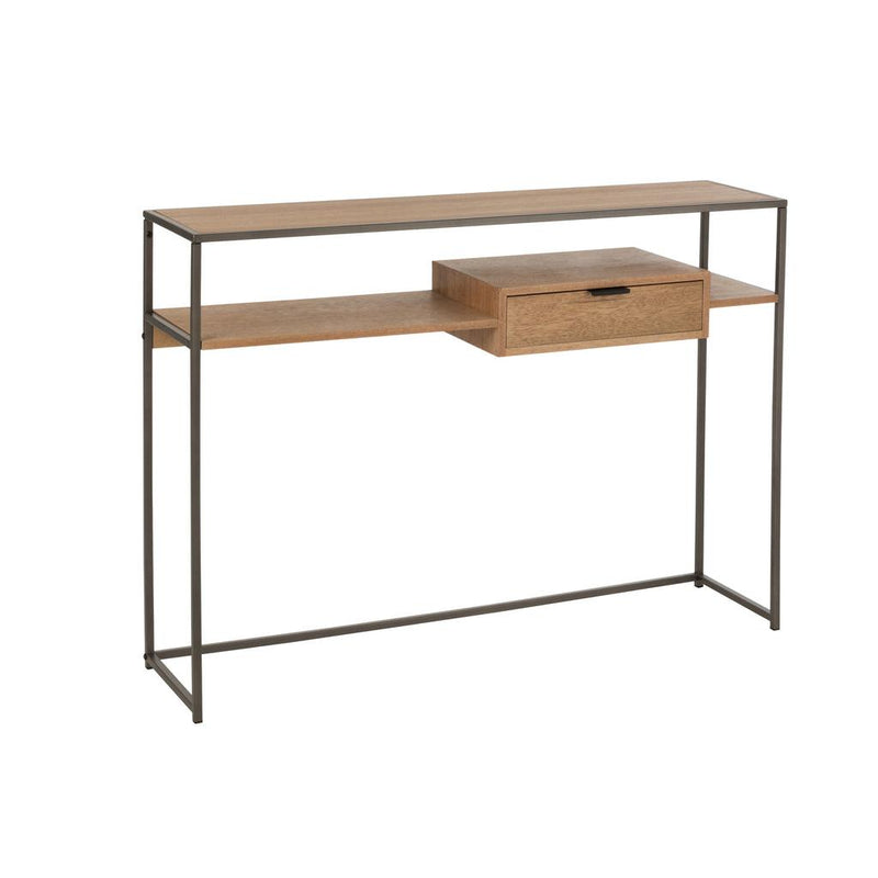 Bijzettafel Naturel Mdf 30x120 cm-Bijzettafels-J-Line