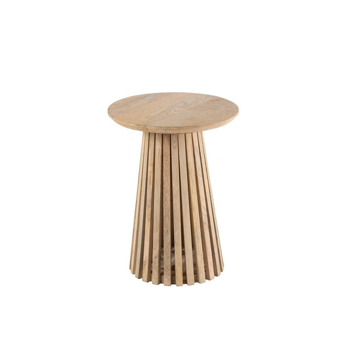 Bijzettafel Naturel Mdf 40 cm Naturel 40x40x52.5 cm-Bijzettafels-J-Line