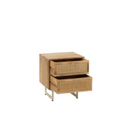 Bijzettafel Naturel Mdf 40 cm Naturel 40x50x55 cm-Opbergkasten-J-Line
