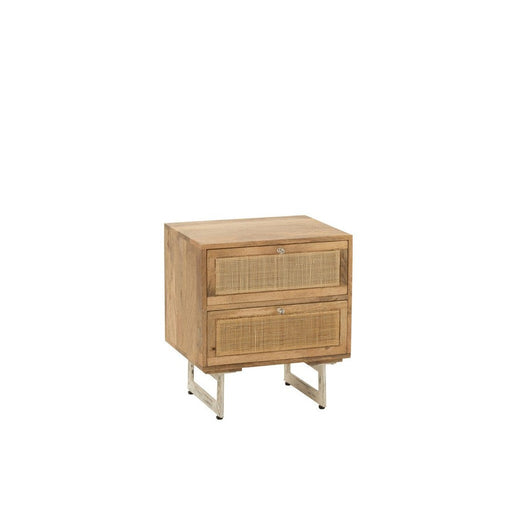 Bijzettafel Naturel Mdf 40 cm Naturel 40x50x55 cm-Opbergkasten-J-Line