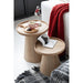 Bijzettafel Naturel Mdf Rond 45 cm-Bijzettafels-J-Line