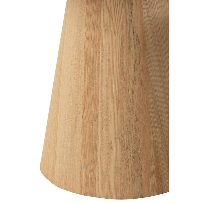 Bijzettafel Naturel Mdf Rond 45 cm-Bijzettafels-J-Line