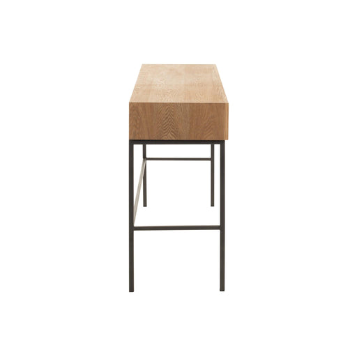 Bijzettafel Naturel Metaal 41x120 cm-Bijzettafels-J-Line