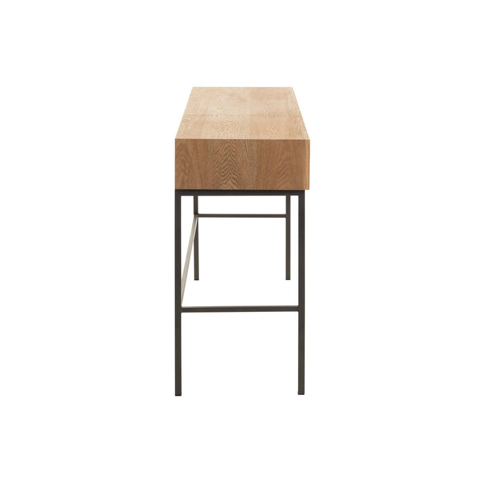 Bijzettafel Naturel Metaal 41x120 cm-Bijzettafels-J-Line