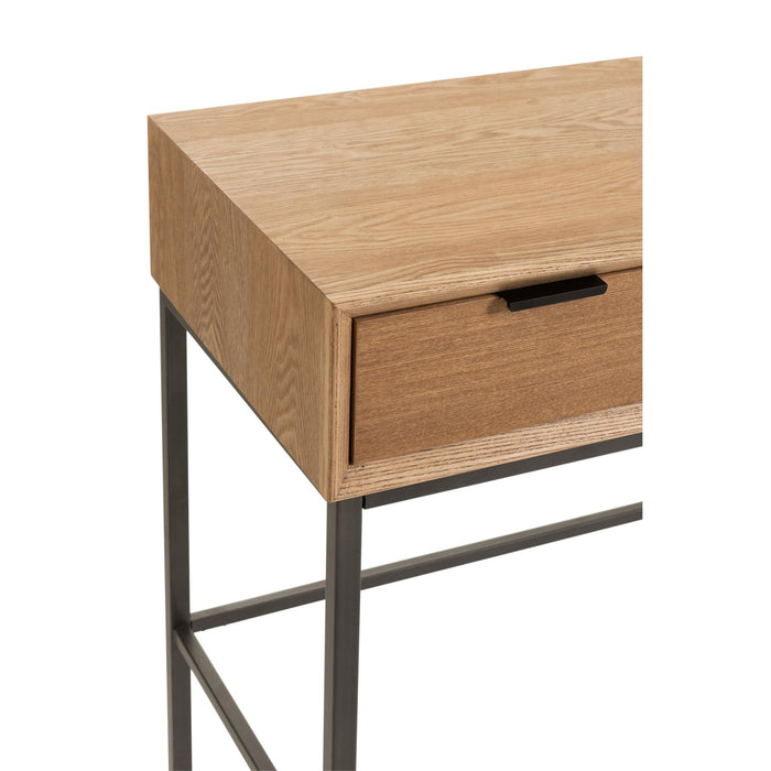 Bijzettafel Naturel Metaal 41x120 cm-Bijzettafels-J-Line