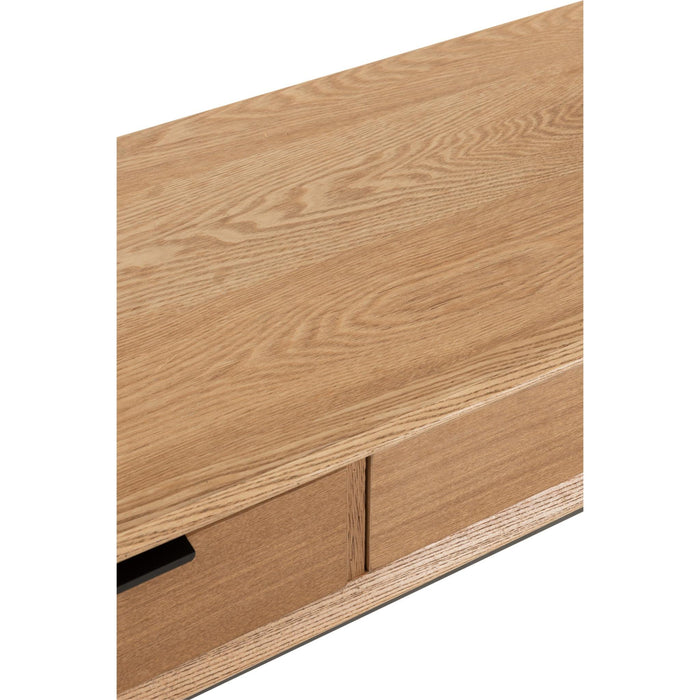 Bijzettafel Naturel Metaal 41x120 cm-Bijzettafels-J-Line