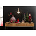 Bijzettafel Naturel Metaal 41x120 cm-Bijzettafels-J-Line