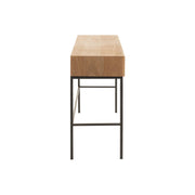 Bijzettafel Naturel Metaal 41x120 cm-Bijzettafels-J-Line