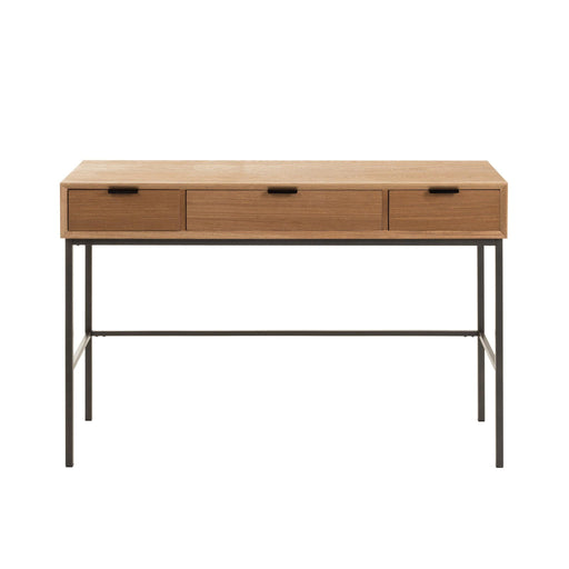 Bijzettafel Naturel Metaal 41x120 cm-Bijzettafels-J-Line