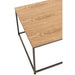 Bijzettafel Naturel Metaal Vierkant 60 cm 60x61x38 cm-Bijzettafels-J-Line