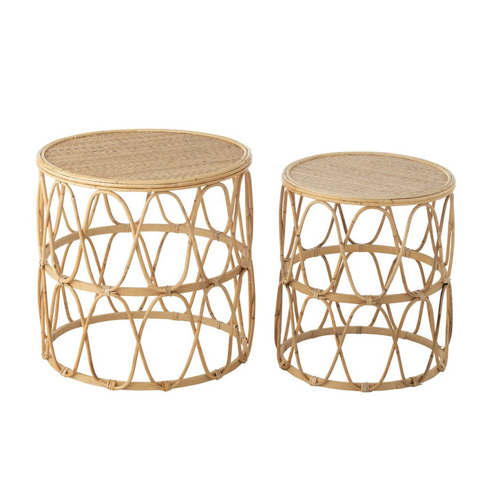 Bijzettafel Naturel Multiplex 52 cm 51.5x51.5x50.5 cm-Bijzettafels-J-Line