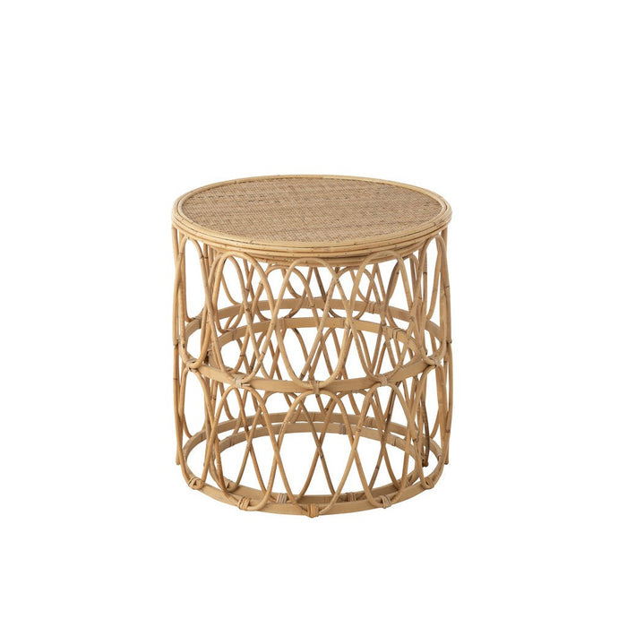 Bijzettafel Naturel Multiplex 52 cm 51.5x51.5x50.5 cm-Bijzettafels-J-Line