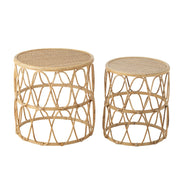 Bijzettafel Naturel Multiplex 52 cm 51.5x51.5x50.5 cm-Bijzettafels-J-Line