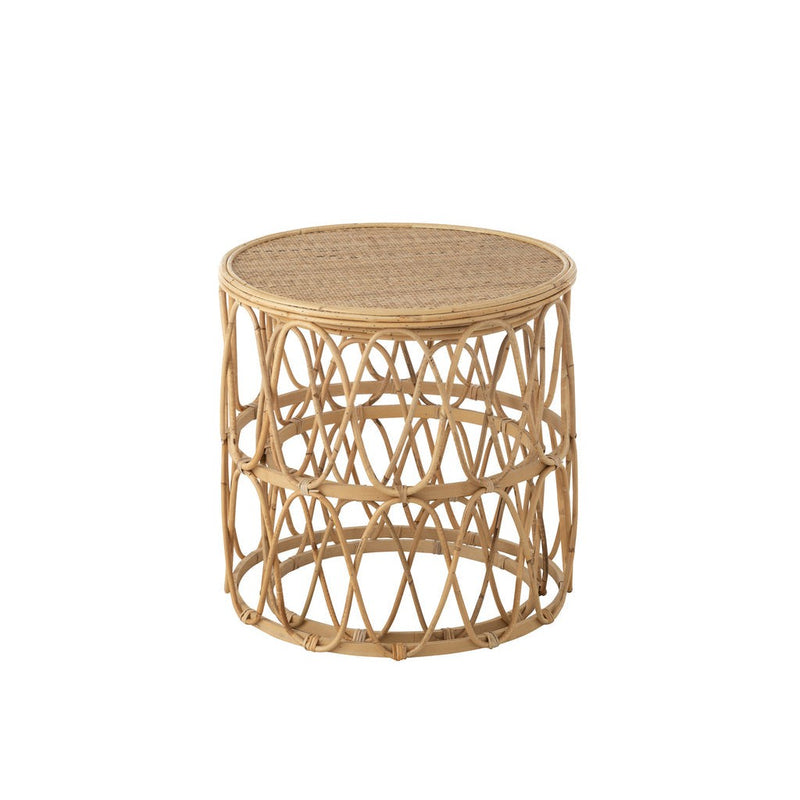 Bijzettafel Naturel Multiplex 52 cm 51.5x51.5x50.5 cm-Bijzettafels-J-Line