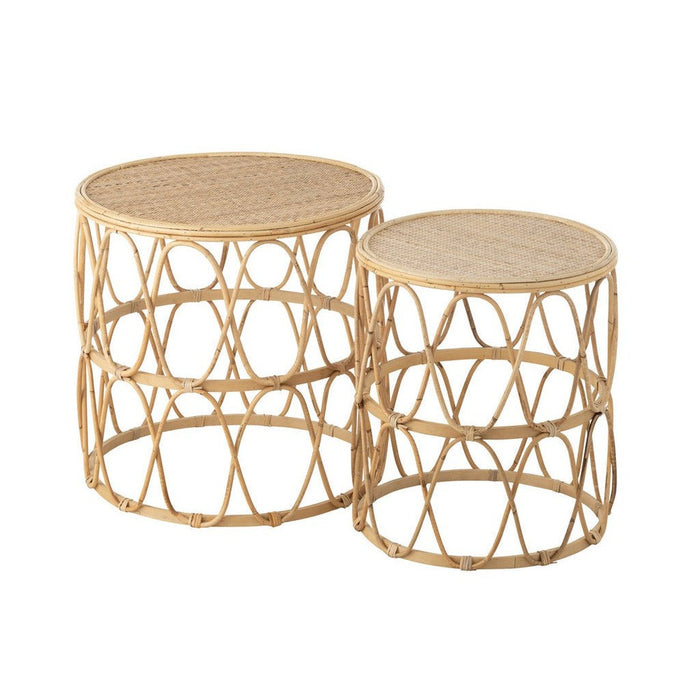Bijzettafel Naturel Multiplex 52 cm 51.5x51.5x50.5 cm-Bijzettafels-J-Line