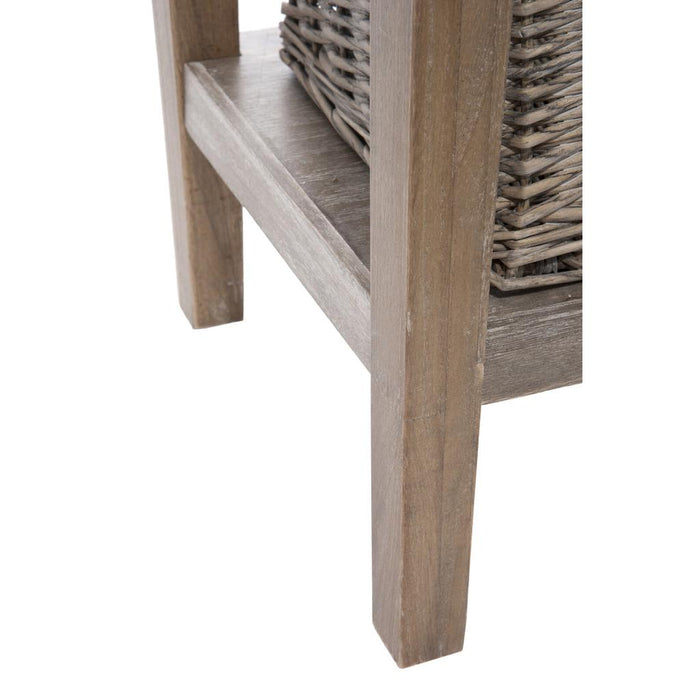 Bijzettafel Naturel Paulownia hout 40x120 cm-Opbergdozen en manden-J-Line