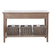 Bijzettafel Naturel Paulownia hout 40x120 cm-Opbergdozen en manden-J-Line
