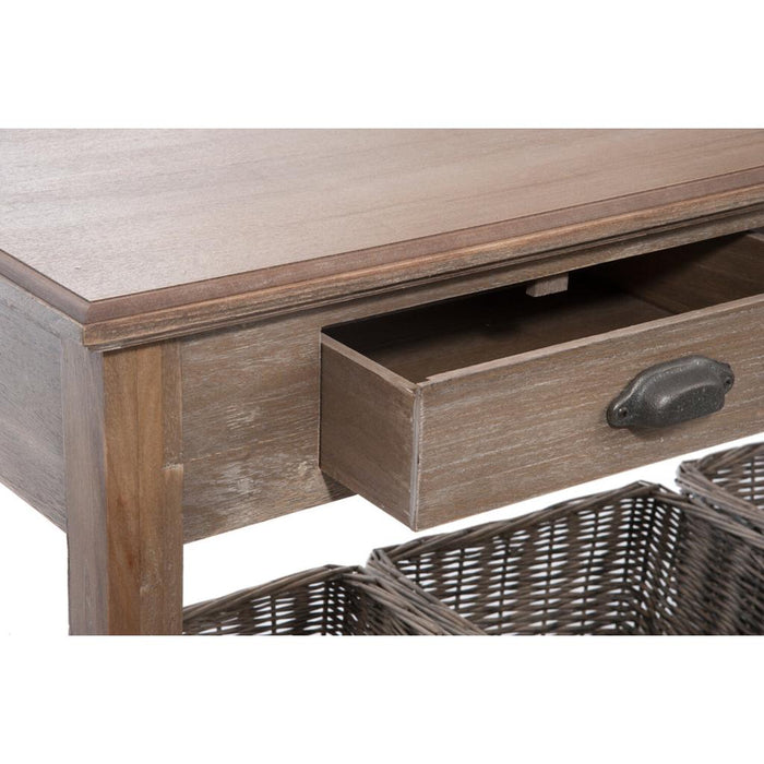 Bijzettafel Naturel Paulownia hout 40x120 cm-Bijzettafels-J-Line
