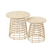 Bijzettafel Naturel Polyethylene Rond 50 cm-Bijzettafels-J-Line